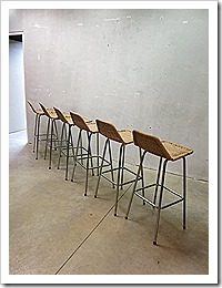 Dirk van Sliedrecht vintage barkrukken-bar stools