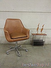 Vintage ‘Egg shape’ office chair desk chair bureaustoel 