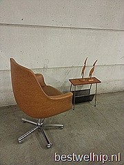Vintage ‘Egg shape’ office chair desk chair bureaustoel 