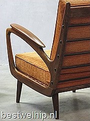 Mid century vintage design armchairs, vintage design Atomic lounge chair fauteuil