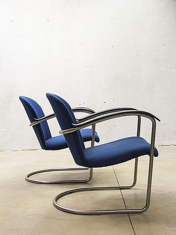 Ga wandelen Gezichtsvermogen Turbine Vintage design arm chairs lounge chairs WH Gispen model 414 | Bestwelhip