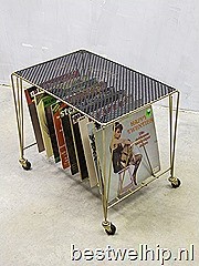 Mategot mid century modern design music trolley bar cart, vintage platen trolley Mategot