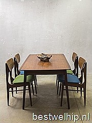 Webe vintage design dining table dinner table Louis van Teeffelen eetkamertafel