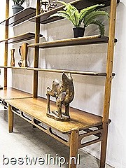 Mid century design bookcase wall unit William Watting wandmeubel