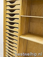 Eeka rolltop storage cabinet XL Industrial, vintage schoolkast industrieel Eeka
