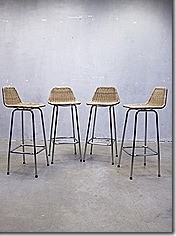 Dirk van Sliedregt vintage design barkrukken, Dutch vintage design bar stools Industrial