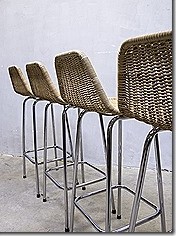 Dirk van Sliedregt vintage design barkrukken, Dutch vintage design bar stools Industrial