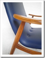 Scandinavische vintage fauteuil, vintage design chair