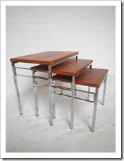 vintage miniset, nesting tables