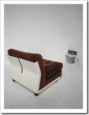Retro vintage stoel fauteuil model Amanta van Mario Bellini