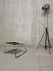 Cees braakman Pastoe Flamingo chair rocking chair schommelstoel vintage Dutch design draadstoel