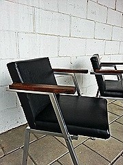 Martin Visser easy chairs voor Spectrum vintage industrial lounge chairs armchairs