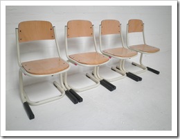retro vintage kids school chair 'Marko' design