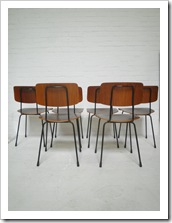 Vintage houten Gispen stoelen Cordemijer, Gispen vintage chair Cordemijer