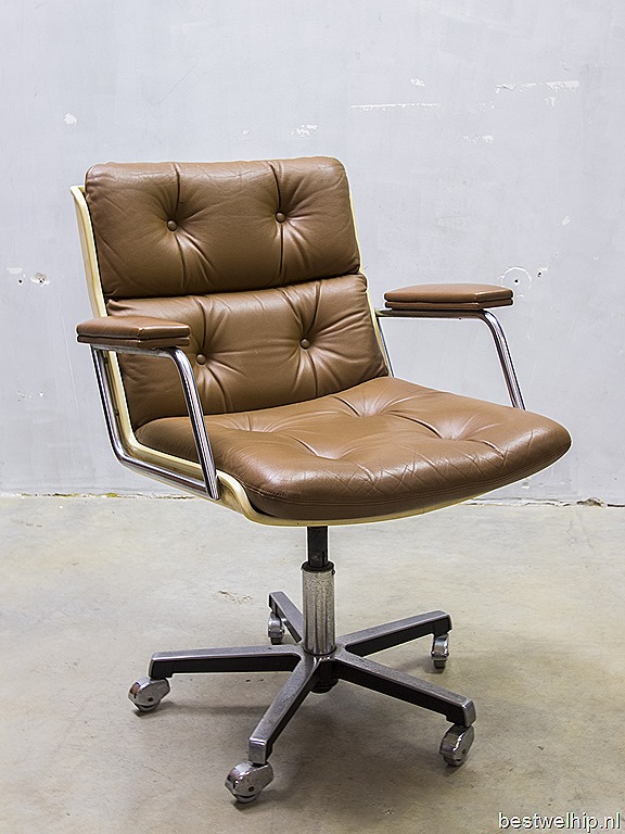 val Voorzieningen Grondig Mid century modern vintage design bureaustoel vergaderstoel office chair |  Bestwelhip