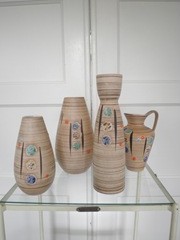 retro design vaas, vintage design vazen sixties, ceramic vase